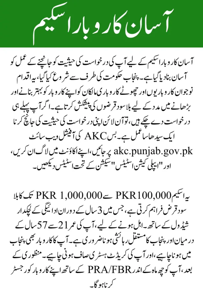 Asaan Karobar Scheme