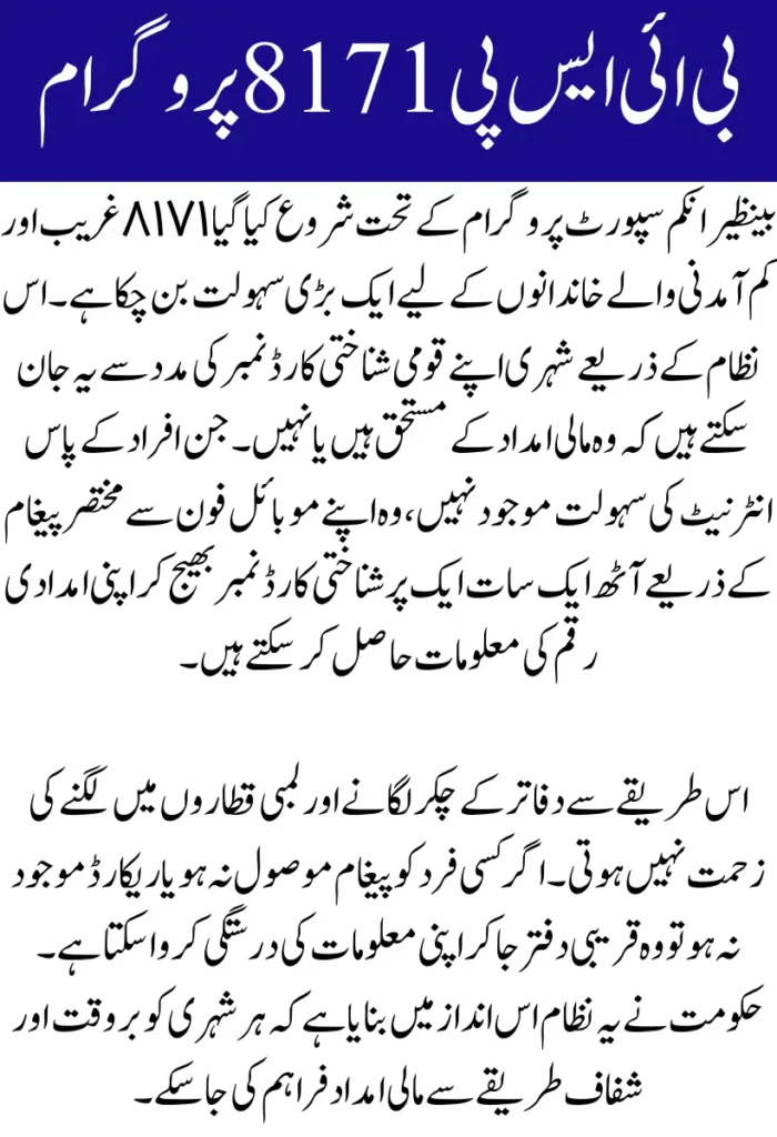 BISP 8171 Payment Verification Process