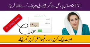 8171 Ehsaas Portal CNIC Check