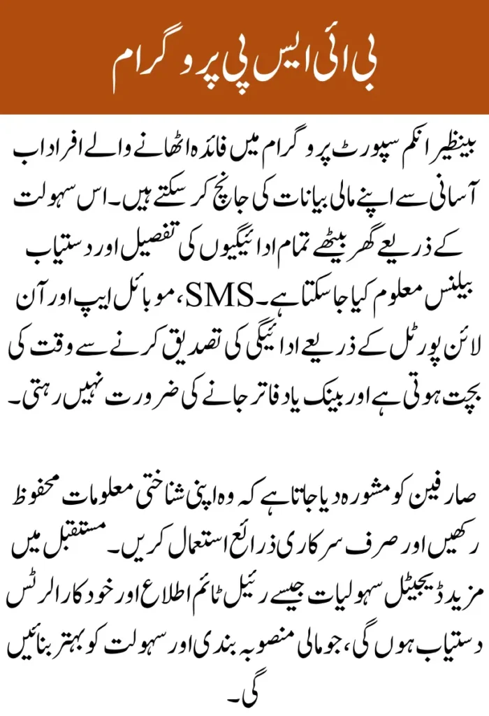 BISP 8171 CNIC Balance Check